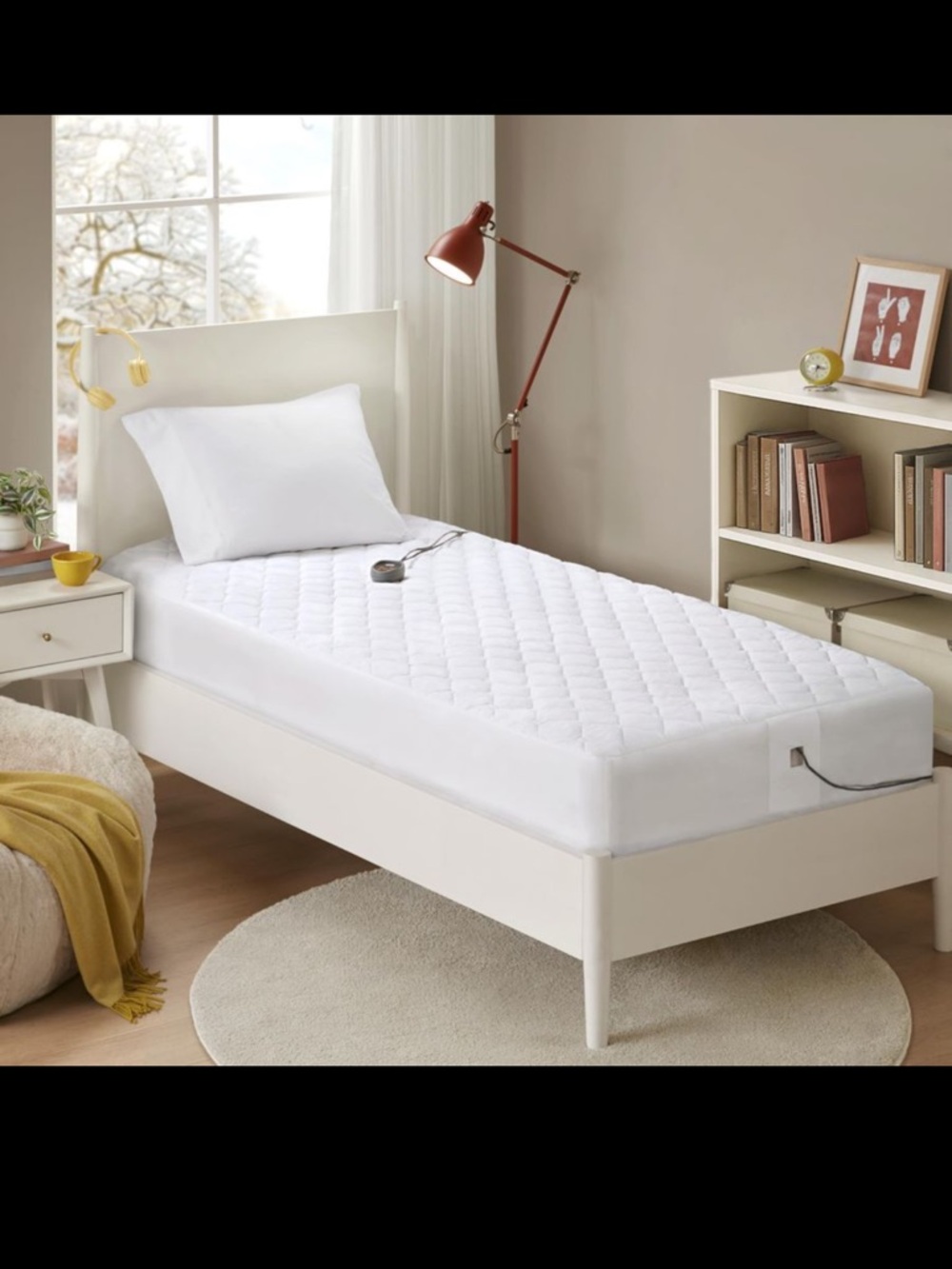 Beautyrest Cotton Heated Mattress Pad Bed Warmer with 20 Heat